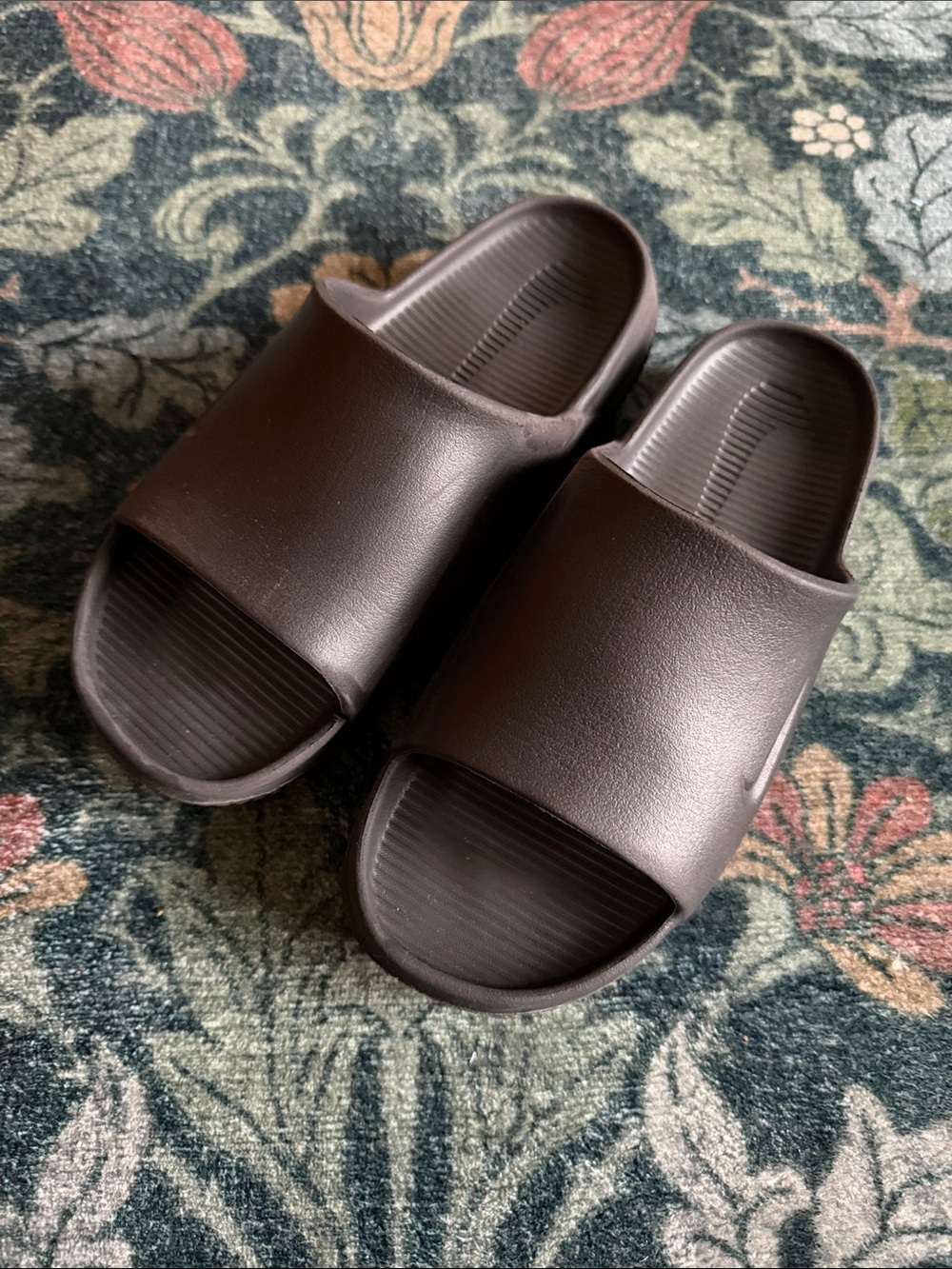 Nike Men's Slide Sandals in Dark Brown